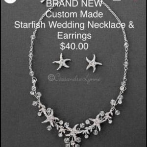 BRAND NEW Starfish Necklace and Earrings